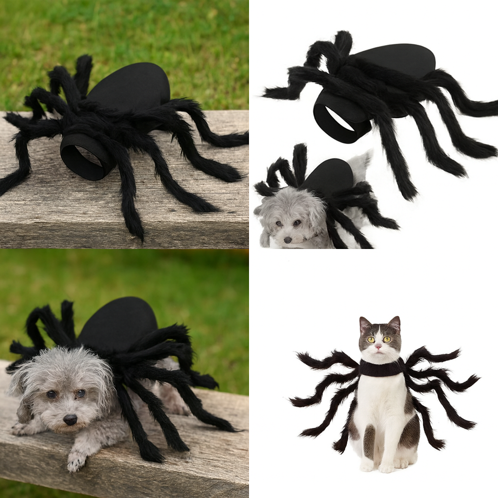 Halloween Pet Spider Costume – Funny Dog & Cat Outfit
