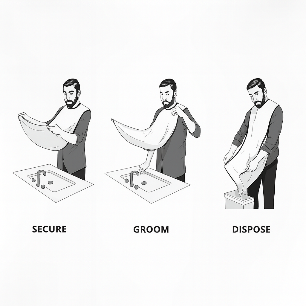 Men’s Beard Catcher Shaving Apron