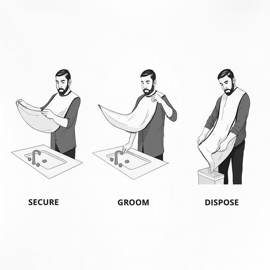 Men’s Beard Catcher Shaving Apron