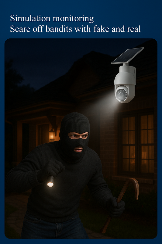 Sensitive Sensor LED Solar Street Light – Wall Mounted Anti-Theft Light with Simulated Monitoring Design