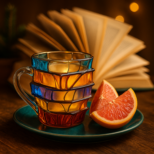 Creative 3D Painted Book Mug – Large Capacity 11oz Coffee Cup for Literature Lovers