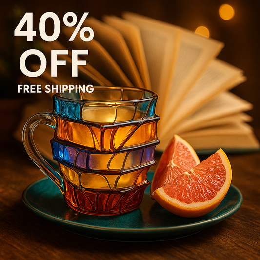 Creative 3D Painted Book Mug – Large Capacity 11oz Coffee Cup for Literature Lovers