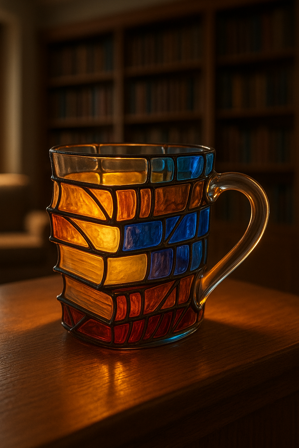 Creative 3D Painted Book Mug – Large Capacity 11oz Coffee Cup for Literature Lovers