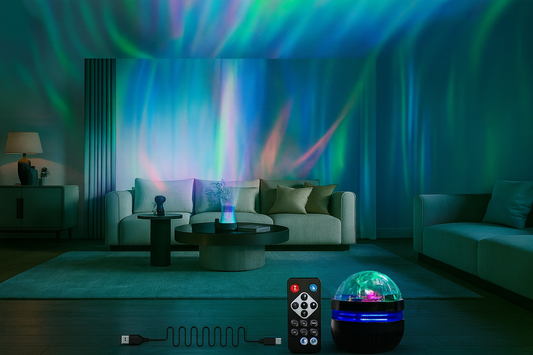 USB Galaxy Projector Aurora 5V Night Light 360°